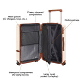 Maungti Luggage Sets, 2 Piece Suitcase set with wheels Tsa Lock 20/24 inchi Hardshell Waterproof Travel Suitcases luggage for Women/Men/Family (White)