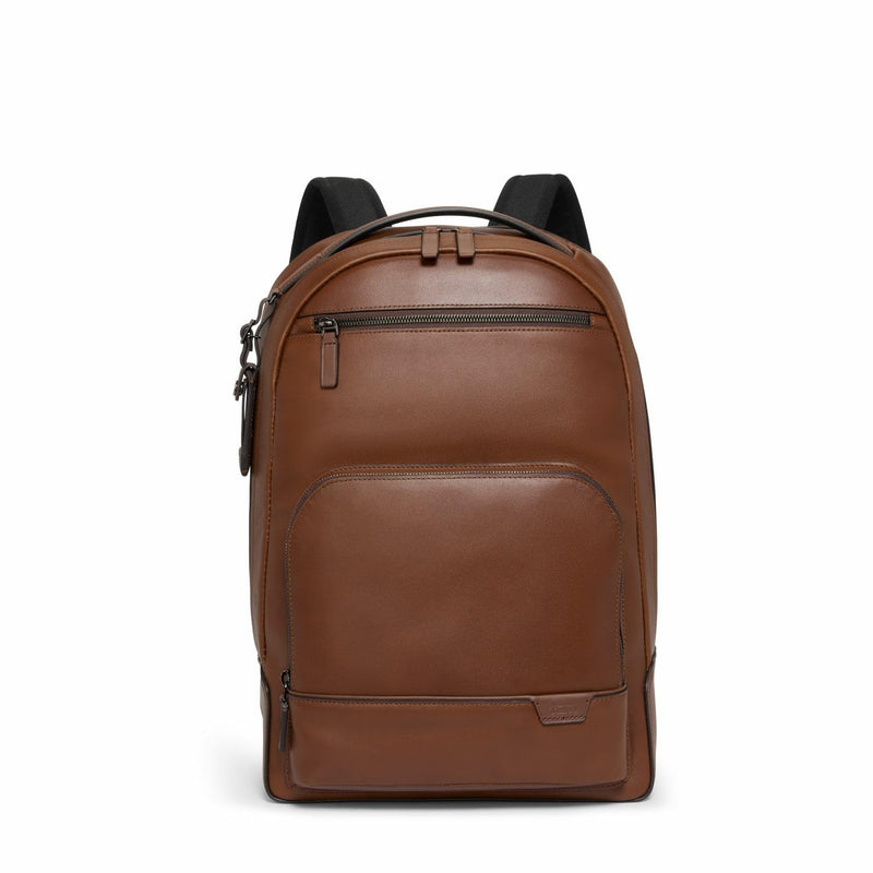 TUMI Harrison Warren Backpack - 15-Inch Laptop Backpack - Stylish Women's & Men's Backpack for Travel & Business - Cognac Leather