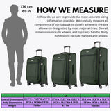 Ricardo Beverly Hills Avalon Softside Medium Check-In Luggage Made with Sustainable 100% Recycled PET (rPET), Lightweight, Eco-Friendly Travel, Expandable, Dual Spinner Wheels, Juniper Green, 28-inch