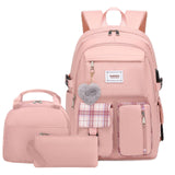Acmebon Girl Roomy Fashion Laptop Backpack Set Casual Daypack Set for Women Pink | Backpacks4Less