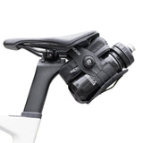 ROCKBROS Water-Resistant Bike Saddle Bag with Water Bottle Holder & Taillight Hanger – Large Capacity Rear Seat Pack for Road & Mountain Cycling