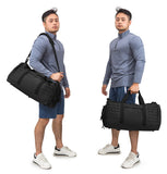 QT&QY 40L Military Tactical Duffle Bag For Men Sport Gym Fitness Tote Travel Training Workout With Shoe Compartment Basketball Football Weekender
