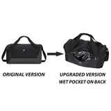 HEAD 45L Gym Duffel Bag with Shoe Compartment & Wet Pocket, Waterproof Large Capacity Sports Bag for Men, Durable Crossbody Weekender for Workout, Fitness, Swimming, Travel