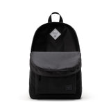 Herschel Supply Co. Heritage Backpack - Work Backpacks, 16" Laptop Backpacks, College Backpack for Men and Women, Travel Carry-On Bookbag, Water Bottle Pocket, Padded Shoulder Straps, 24L, Black