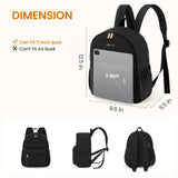 LOVEVOOK Mini Backpack Purse for Women, Small Puffer Lightweight Backpack, Casual Daily Daypack Purse for Women, Cute bag with Anti-theft Pocket for Travel-Black