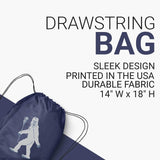 ChalkTalkSPORTS Guys Lacrosse Sport Pack Drawstring Bag | Yeti Laxer | Navy