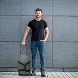 World Traveler Hipack 20-Inch Carry-On Sports Rolling Duffel Bag - Grey Navy