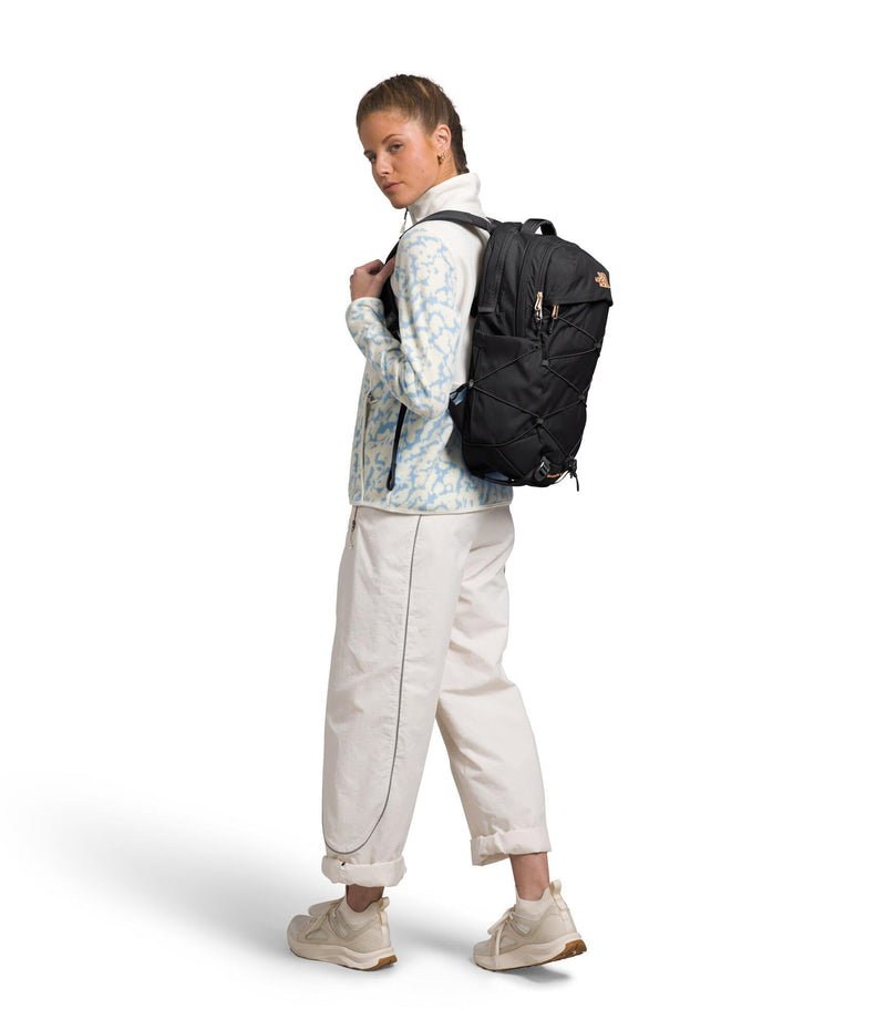 THE NORTH FACE Women's Borealis Luxe Commuter Laptop Backpack, TNF Black/Burnt Coral Metallic-NPF, One Size