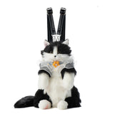 Chongker Stuffed Realistic Cat Plush Backpack, Soft Cat Shaped Backpack with Detachable Straps, Cute Purse Enough Room to Hold Keys, Wallet & Cosmetics, Ideal Gift for Girls,Black