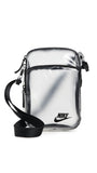 Nike, Unisex, Heritage Crystal Crossbody Bag (4L), Clear/Black/Black, One-Size