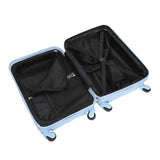 Bioworld Hello Kitty Blue Checkered Adult 20" Rolling Luggage
