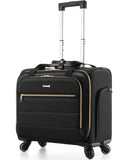 LUGGEX Rolling Laptop Bag with Wheels, 17.3
