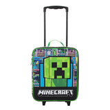 Bioworld Minecraft Creeper Youth 4-Piece Travel Set-14 Carry-on Duffle Bag and Luggage Tag Set
