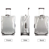 GigabitBest 20 Inch Clear PVC Luggage Cover Protectors Suitcase Covers for Luggage Thickened suitcase protective cover for Wheeled Suitcase Suitable for 20"