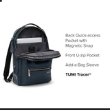 TUMI - Harrison Bradner Backpack - Men's Laptop Bag for Business & Travel - Fits up to 14" Screen - 16.5" X 11.5" X 3.5" - Pavement Bombe Leather
