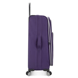 Traveler's Choice Lares Softside Expandable Luggage with Spinner Wheels, Purple, Checked 30-Inch