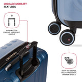 SwissGear Duet Expandable Luggage, Hard Shell Large Luggage with Spinner Wheels