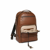 TUMI Harrison Warren Backpack - 15-Inch Laptop Backpack - Stylish Women's & Men's Backpack for Travel & Business - Cognac Leather
