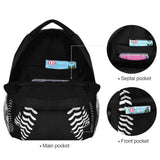 Miaoquhe Black Baseball Backpacks School Bookbag for Kids Sport Softball Backpacks Laptop Shoulder Bag for Women Girls Men Boys School Casual Daypack for Travel Hiking Camping