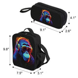 ZRENTAO 3 Pcs Kids Backpack, 3D Reflective Cartoon, 600D Polyester & Dual Zippers, 17" Bookbag with Ergonomic Design for boys & girls age 6-18, Gorilla Space Style for school Children Kids