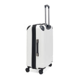 Kenneth Cole Reaction Flying Axis 24" Hardside Expandable 8-Wheel Spinner Check-Size Luggage, Coconut White