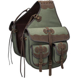 Tough 1 Canvas Trail Bag with Leather Accents Sage