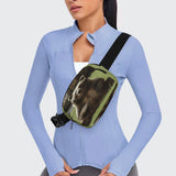 Hi Bear Sit on The Lawn Waist Bags Waist Packs with Adjustable Strap Classic Twill Fabric Fanny Bag for Workout