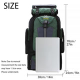 Lawaia 70L Hiking Backpack Large Camping Pack Backpacking Bag Rucking Backpacks Outdoor Trekking Travel Rucksack for Men Women-Black