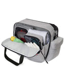 Skip Hop Diaper Bag: Iconic Duo Weekender, Extra Large Capacity with Changing Pad & Stroller Attachment, Grey Melange