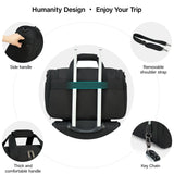 Hanke Underseat Carry On luggage Bags for Travel, Foldable Travel Bags for Women, Soft Lightweight Personal Item Travel Bag Small Carry On Bags for Airplanes, Travel Tote Bags for Women Men.（Black）
