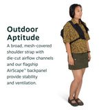 Osprey Quasar Shoulder Sling Bag - Everyday Crossbody Backpack with Laptop Sleeve, Bottle Pocket, & Phone Pocket, Black