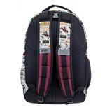 HOOEY Ox Rodeo Pattern Backpack Cream/Burgundy
