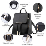 Pahajim Women's Fashion Travel Backpack Mini Purses Bag Cute Rucksack Multipurpose Shoulder Bag (black)