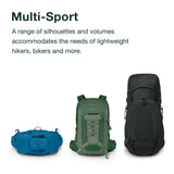 Osprey Talon 22L Men's Lightweight Hiking Backpack - Small Daypack for Travel & Camping, Phantom Grey/Dark Charcoal