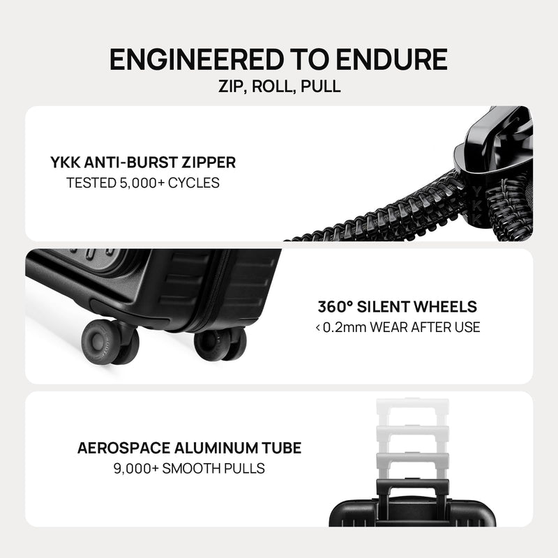 NINETYGO Top Opening Carry On Luggage 22x14x9 Airline Approved, Expandable & Lightweight, Scratch Resistant PC Hardside with Deep Cabin Design, TSA Lock & 360° Spinner Wheels (Forest Green, Alps)