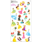 Disney Princess Mini Backpack - 10" Iconic Woven Small Backpack with Front Pocket & Stickers Bundle | Adjusts to Fit Kids, Toddlers, Teens, Women, Girls
