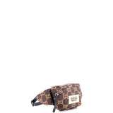 Gucci, Pre-Loved Ripstop Belt Bag GG Nylon and Leather, Brown