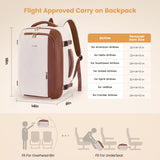 LOVEVOOK 40L Travel Backpack for Women,Carry on Luggage Backpack Flight Approved with 3 Packing Cubes,Waterproof Personal Item Travel Bag fits 17 Inch Laptop,Overnight Weekender Business Daypack