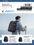 llano Compact Camera Backpack for DSLR/SLR/Mirrorless,Photography Bag with Laptop Slot (for 14" MacBook) & Tripod Holder, Ideal for Travel & Outdoor (for Canon, Nikon, Sony), Small, Black,10L Capacity