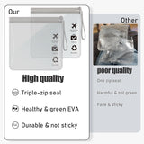 5Pcs TSA Approved Toiletry Bag-Quart Size Travel Bag for EU UK & US Carry-on Regulations Security, Quart Clear Toiletries, Cosmetic and 3-1-1 Liquids Toiletry Bag (Waterproof & Leakproof)