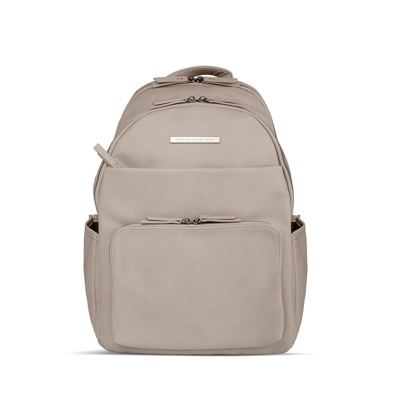 Kenneth Cole REACTION Marley Vegan Pebble Leather Backpack, Taupe, 15" Laptop