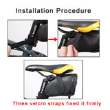 Tongha Bicycle Seat Bag Water Proof,Bike Pack under Seat,Bike tail Large Capacity Saddle Bag,Wedge Saddle Bag for Bike,Cycling Accessories