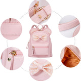 Sunwel Fashion Cutest Toddler Sequin Bow Mouse Ears Bag Mini Backpack for Teen Little Girls with Pom Pom(pink)