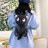 Plush Backpack for Teens Stuffed Animal Cat Bag Soft Fuzzy Kitty Design Compact Daily Use