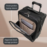 Ricardo Beverly Hills Flight Essentials Softside Expandable Carry-On Travel Luggage with Wheels, Durable Ballistic Nylon Fabric, Water and Stain Resistant, Men and Women, 22-Inch
