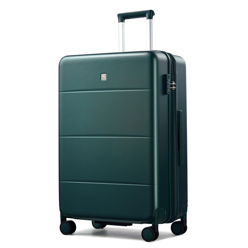 Hanke Expandable 26 Inch Luggage with Spinner Wheels, Hardside Large Suitcase, All-PC Hard Shell Travel Luggage, TSA Lock, Lightweight Durable Checked-Medium (Blackish Green, 93L)