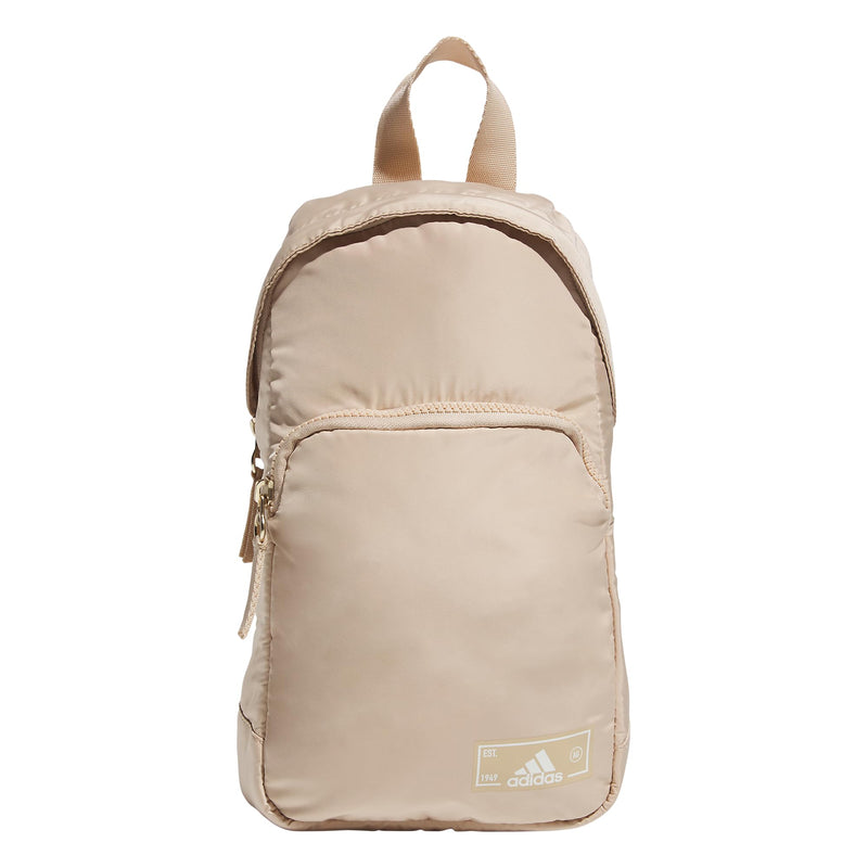 adidas Essentials Sling Small Crossbody Bag for Women and Men (5L), Magic Beige/Off White/Gilver/2.0, One Size