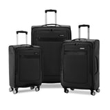 Samsonite Ascella 3.0 Softside Expandable Luggage with Spinner Wheels, 3-Piece Set (20/25/28), Black