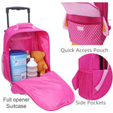 yodo Zoo 3-Way Kids Suitcase Luggage or Toddler Rolling Backpack with wheels, Medium Owl