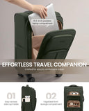 LOVEVOOK Carry On Luggage 22x14x9 Airline Approved, 22 Inch Softside Suitcases with Spinner Wheels, Lightweight Carry-on Suitcase with TSA Lock for Women Men, Large Luggage for Travel Business Trip